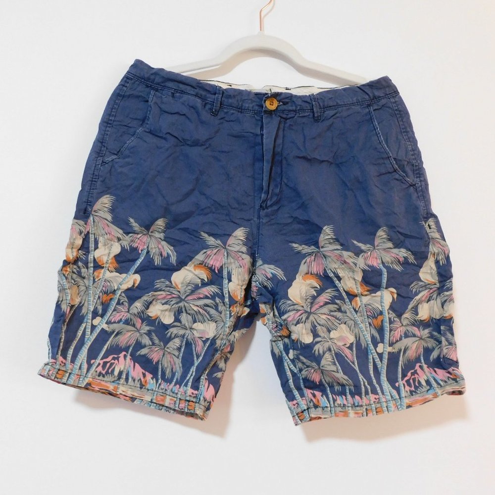 Blue Palm Tree Bermuda Shorts - Scotch & Soda